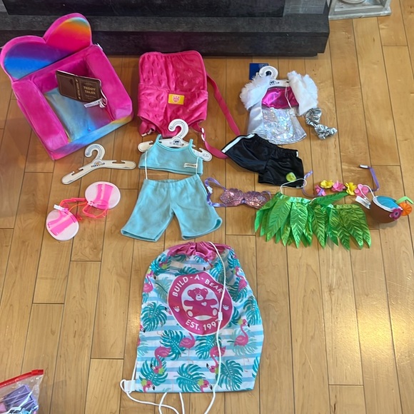 BuildABear Toys Nwt Build A Bear Couch Chair Bear Carrier Outfits